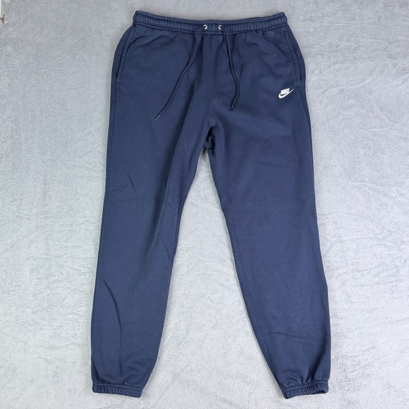 Nike Other - Nike Sportswear Club Fleece Joggers Sweatpants Navy Blue FN3808-451 Mens Large